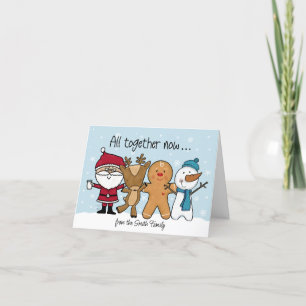 Holiday Characters Get Together Card