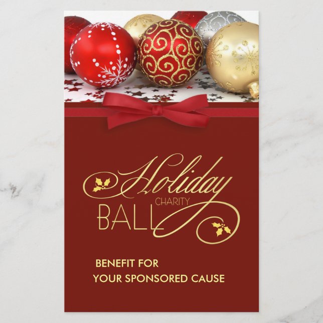 Holiday Charity Event Flyers - Medium Size (Front)