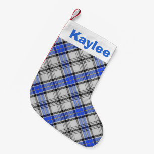 Holiday Charm Clan Hannay Tartan Small Christmas Stocking