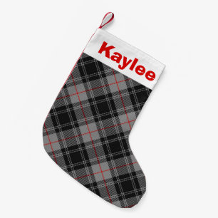 Holiday Charm Clan Moffat Tartan Small Christmas Stocking