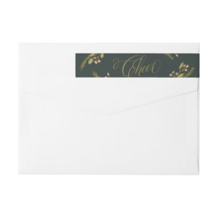 Holiday Cheer Botanicals Wrap Around Label
