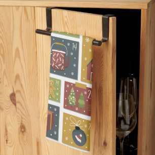 Holiday Cheer   Christmas Hygge Advent Calendar Tea Towel