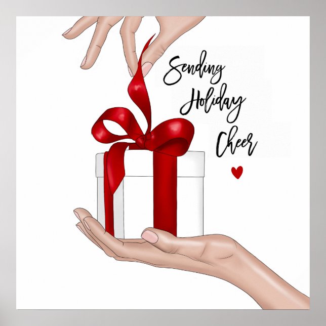 Holiday Cheer Christmas Poster  (Front)