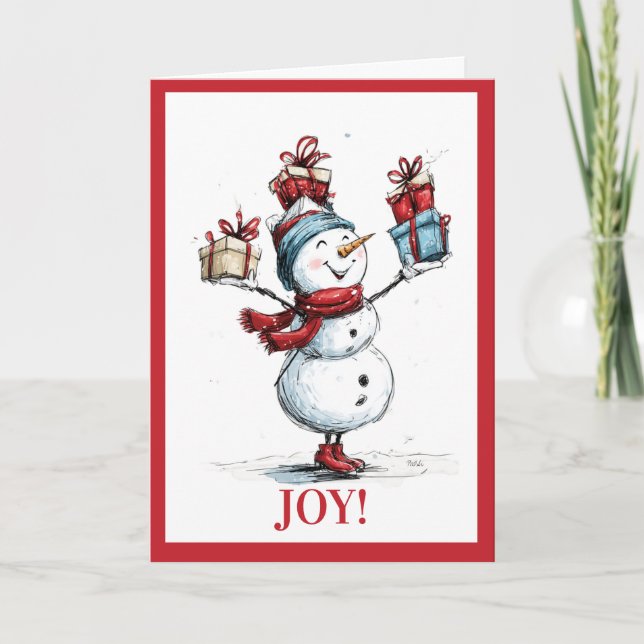 Holiday Cheer  – Festive Greetings Holiday Card (Front)