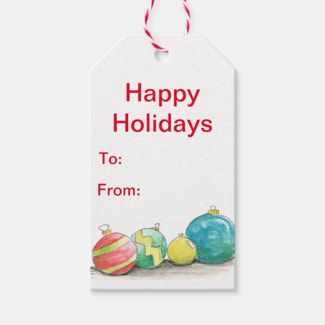 Holiday Cheer Gift Tags (Front)