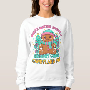 Holiday Cheer Gingerbread T-Shirt – Cute Candyland Sweatshirt