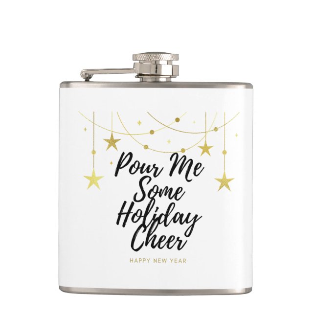 Holiday Cheer Hip Flask (Front)