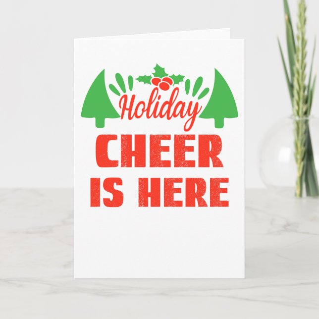 Holiday Cheer Is Here, May Your Christmas Sparkle Card (Front)