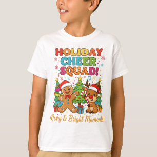 Holiday Cheer Squad Kids Christmas T-Shirt