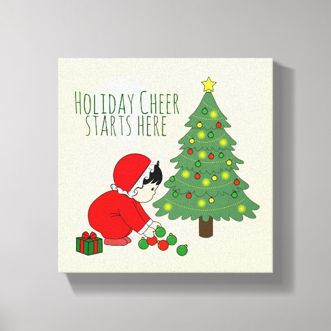 Holiday Cheer Starts Here - wall art (Front)