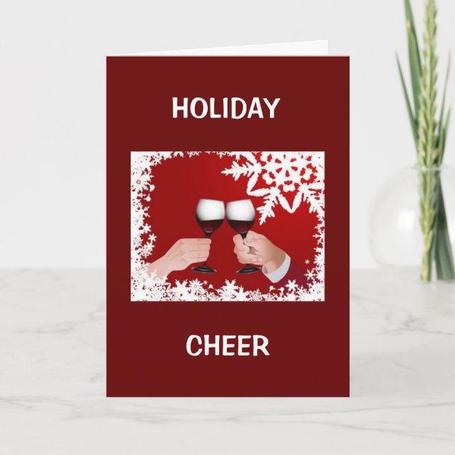**HOLIDAY CHEER** TO FAMILY AND FRIENDS HOLIDAY CARD (Front)