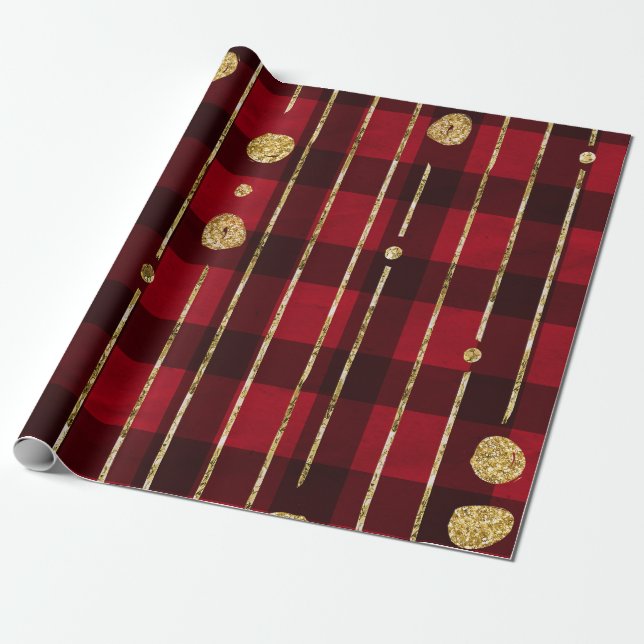 Holiday Cheer Wrapping Paper (Unrolled)