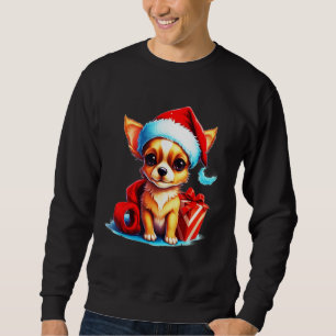 Holiday Chihuahua Cute Christmas Dog Design Sweatshirt