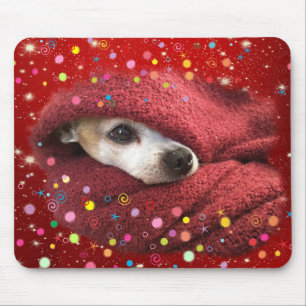 Holiday Chihuahua Mouse Pad