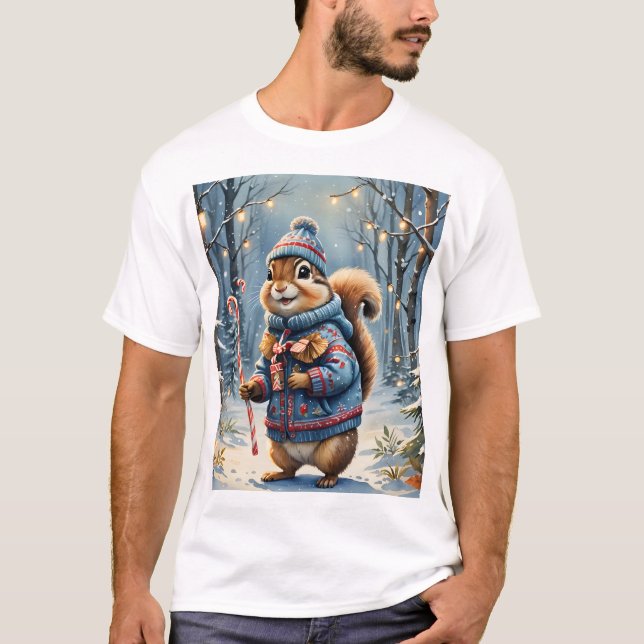 Holiday chipmunk T-Shirt (Front)