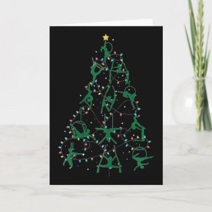 Holiday Christmas Aerial Tree Card