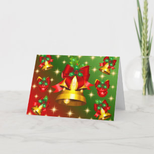 Holiday Christmas Bells Greeting Card