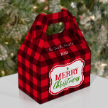 Holiday/Christmas Buffalo Plaid Gift/Favour Box<br><div class="desc">Holiday/Christmas Buffalo Plaid Gift/Favour Box ● Great for small gift such as cookies,  goodies or any home bake item ●●●● Hope you love this design ♥ ♥ ♥ Please let me know if you have any questions ♥ ♥ ♥</div>
