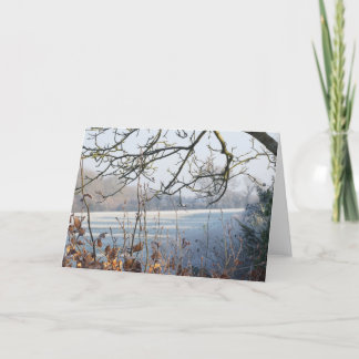 Holiday Christmas Card - Frosty Winter Scene
