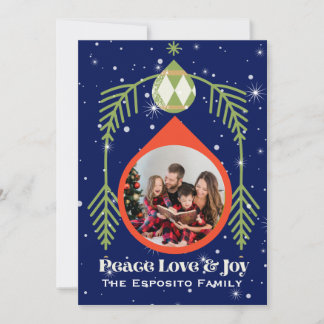 Holiday Christmas Card with Old World Charm