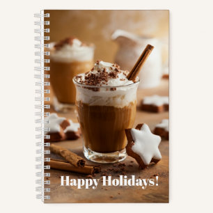 Holiday Christmas Coffee and Cookie Notebook