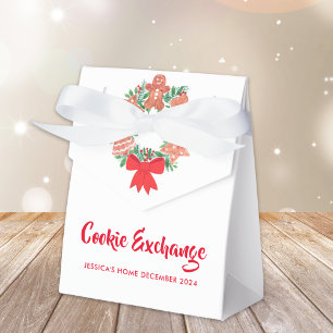 Holiday Christmas Cookie Exchange Party Favour Box