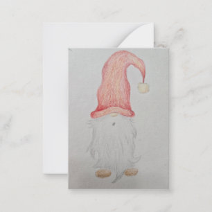 Holiday Christmas Gnome  Card