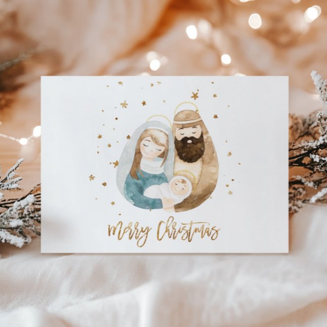 Holiday Christmas Greeting Card - Holy Family (Creator Uploaded)