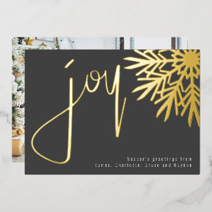 Holiday Christmas Joy Snowflake Photo