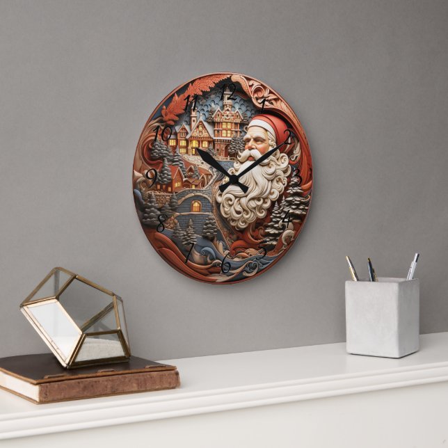 Holiday Christmas  Large Clock (Office)