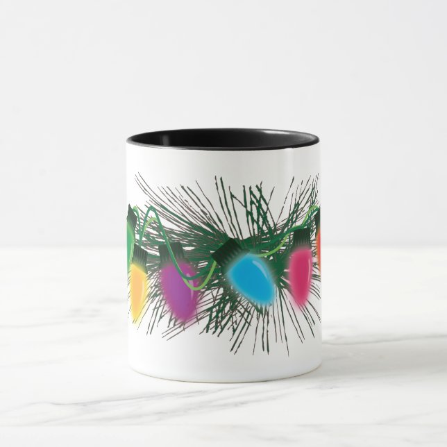 Holiday Christmas Lights Mug (Center)