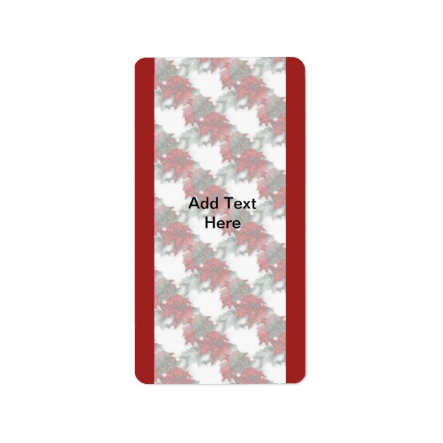 Holiday Christmas Miniature Candy bar wrappers Label (Front)