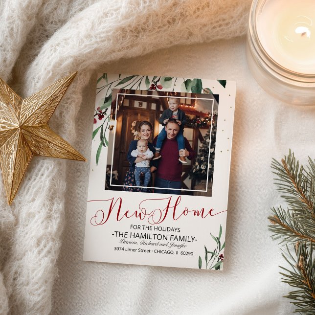 Holiday Christmas Moving Announcement Photo (Creator Uploaded)