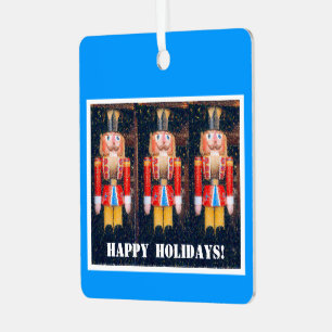 Holiday / Christmas Ornament, Nutcracker Metal Orn Metal Tree Decoration