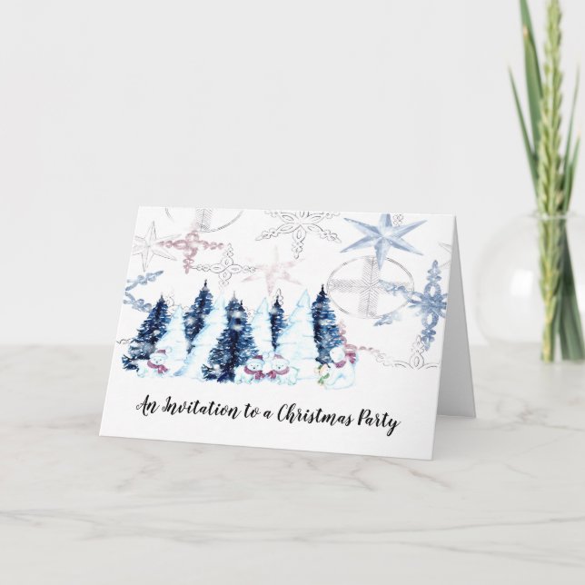 Holiday Christmas Party Invitation (Front)