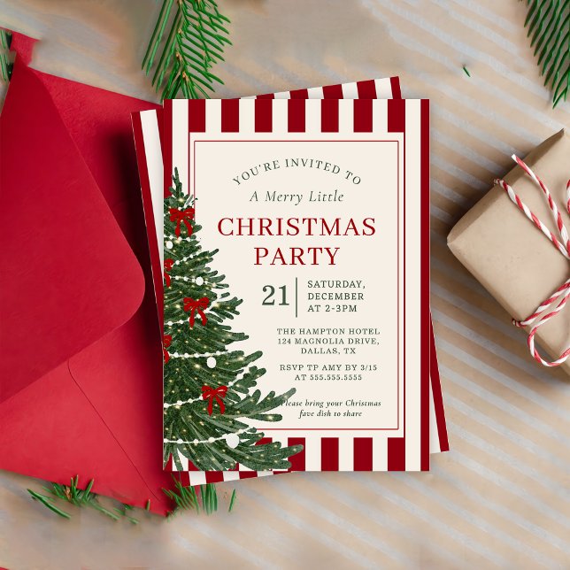 Holiday Christmas Party Invitation invitation (Creator Uploaded)