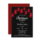 Holiday CHRISTMAS PARTY White Red Black Ornaments