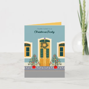 Holiday Christmas Portuguese festive house party Invitation