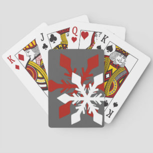 Holiday Christmas Snowflake Playing Cards