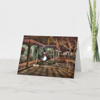 Holiday Christmas Snowmen Greeting Card Invitation