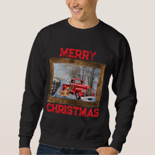Holiday Christmas Sweater Country Farm Scene
