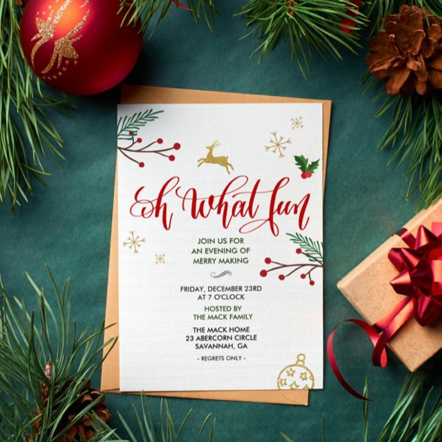 Holiday Christmas Winter Party Invitation (Creator Uploaded)