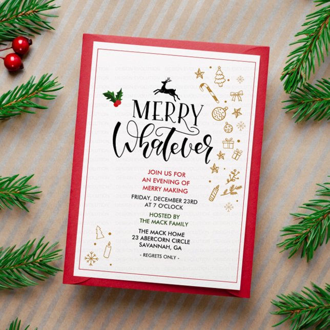Holiday Christmas Winter Party Invitation (Creator Uploaded)