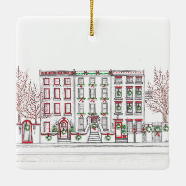 Holiday City Ornament (Back)