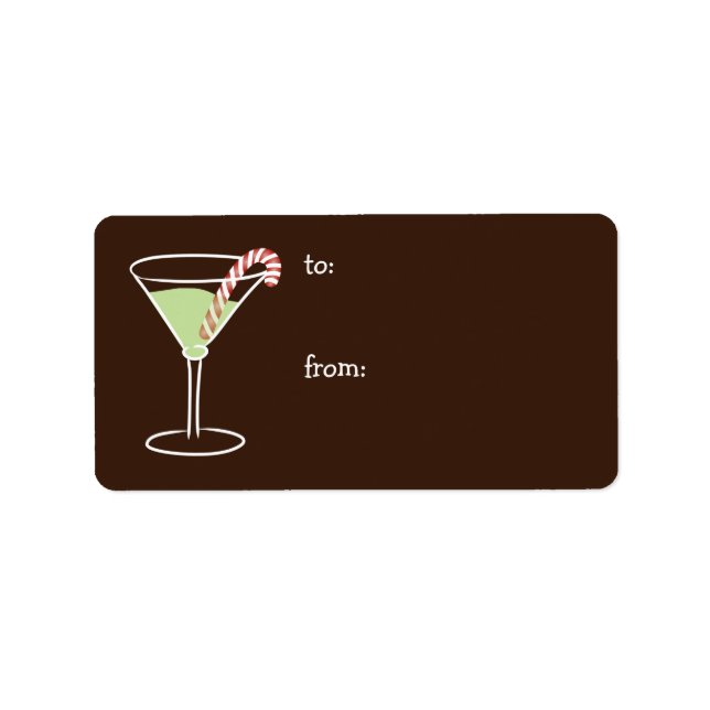 Holiday Cocktail Gift Tag (Front)
