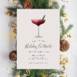 Holiday Cocktails Festive Drinks Christmas Party Invitation<br><div class="desc">Holiday Cocktails Festive Drinks Christmas Party Invitation</div>