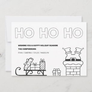Holiday Colouring Christmas 2 Photo Cards