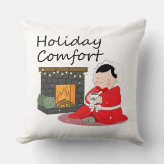 Holiday Comfort - Christmas themed Throw Pillow