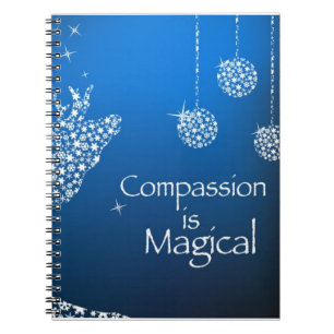 Holiday Compassion is Magical Spiral Notebook