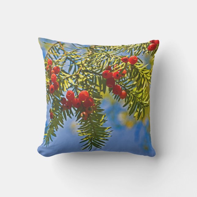 Holiday Conifer Outdoor Cushion (Front)